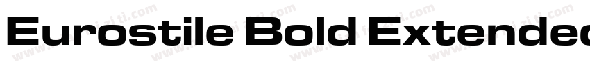 Eurostile Bold Extended字体转换